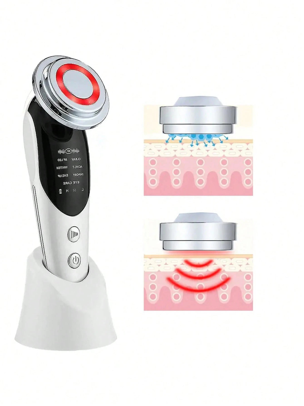 Facial Care Beauty Instrument, LED Display, USB Charging Massager, Home Use Hot And Cold Skin Care Instrument, Festival, Anniversary Gift, Perfect Choice For Women
