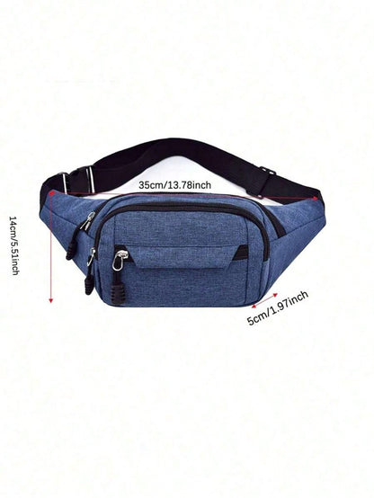 Fashion Men's Waist Bag Outdoor Travel Fanny Pack| Sling Chest Pocket Phone Bag Wallet| Portable Running Hiking Camping Crossbody Bag Gift Set