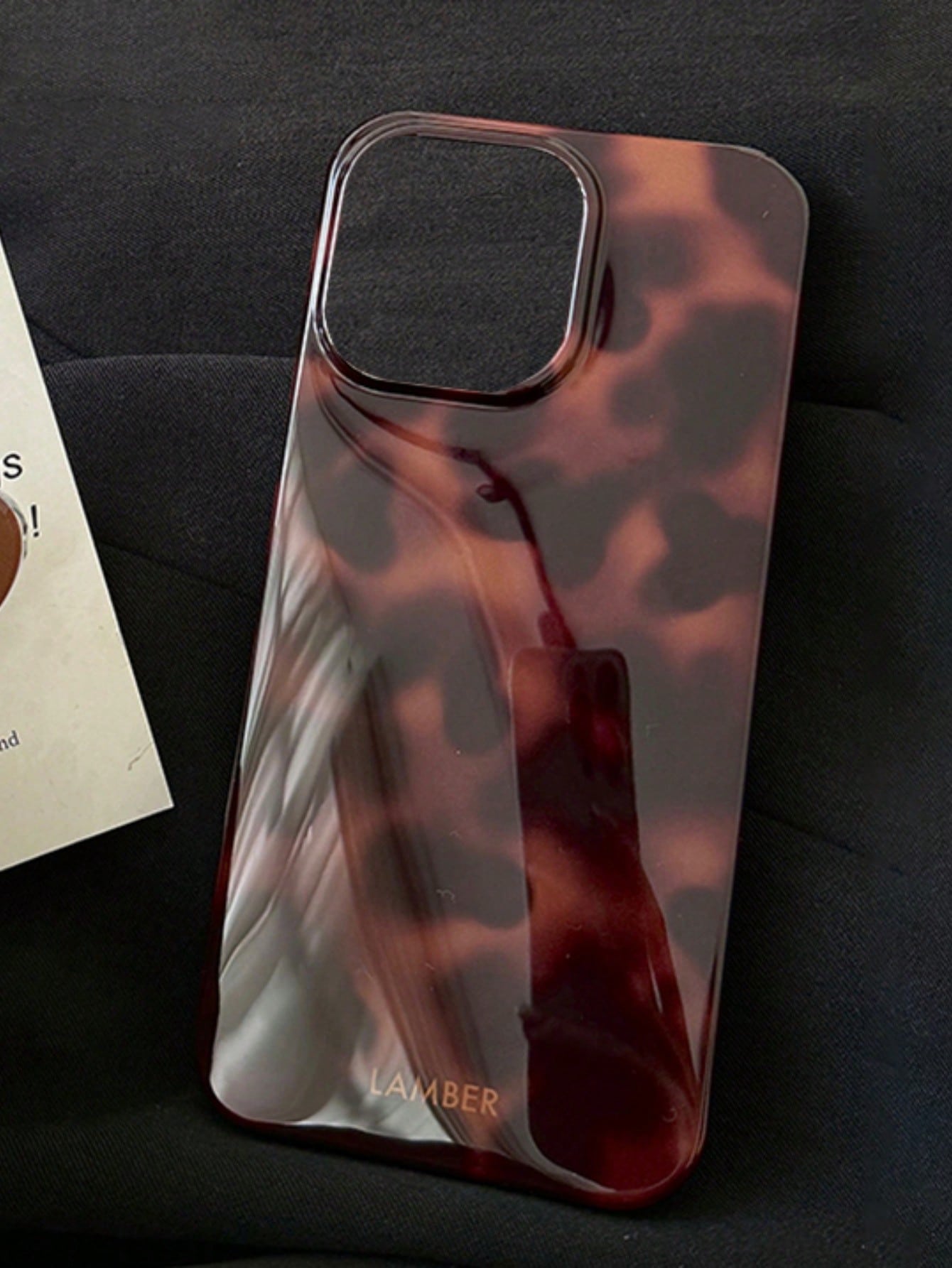 Fashionable Amber Leopard Gradient Protective Phone Case, Compatible With IPhone 17 Pro Max, 17 Pro, 17 Air, 17, 16, 15, 14, 13, 12, 11 Pro Max, Gradient Shock-Proof Protective Case