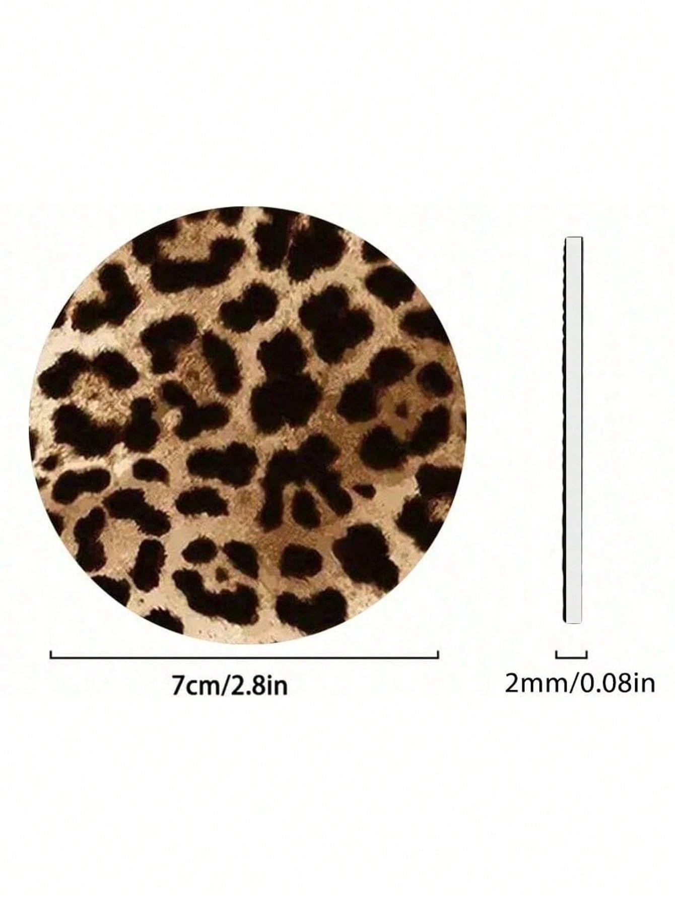 Fashionable & Durable Leopard Print Car Cup Holder Coasters (1/2pcs)| Suitable For Car, Home & Office| Daily Use Choice| Ideal Gift For Car Enthusiasts| Essential Car Accessory, Car Interior Acces