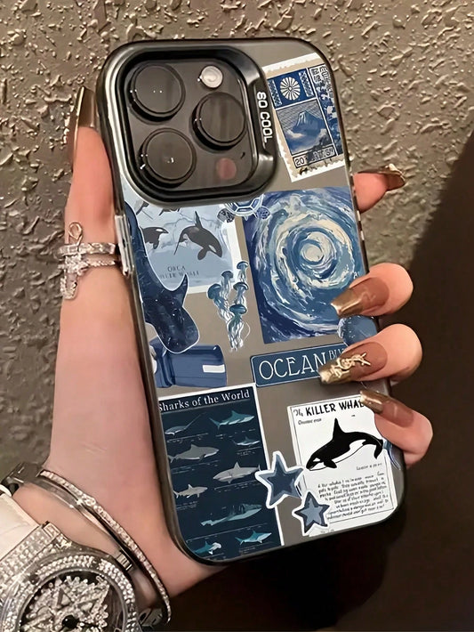 Fashionable Energetic Black TPU Shockproof Protective Phone Case, Compatible With Apple Models, Ideal As Birthday Or Christmas Gift For Couples, Girlfriends, Daughters, Teenage Girls