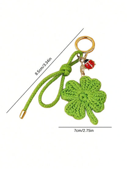 Fashionable, Fresh And Versatile Strawberry Lemon Pendant, Niche Design, Personalized Color Blocked Bag Accessories, Cute And Lightweight Rope Keychain, Suitable For Shopping, Dating, Daily Outings An