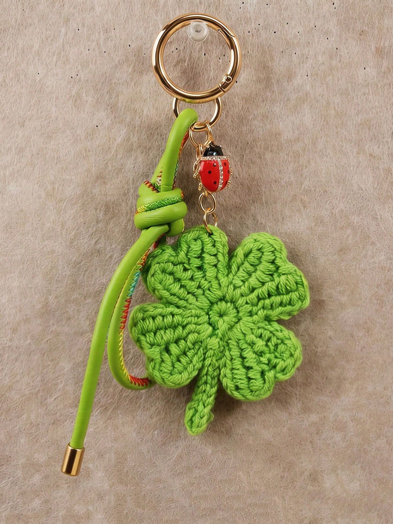 Fashionable, Fresh And Versatile Strawberry Lemon Pendant, Niche Design, Personalized Color Blocked Bag Accessories, Cute And Lightweight Rope Keychain, Suitable For Shopping, Dating, Daily Outings An