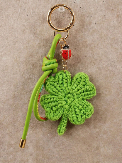 Fashionable, Fresh And Versatile Strawberry Lemon Pendant, Niche Design, Personalized Color Blocked Bag Accessories, Cute And Lightweight Rope Keychain, Suitable For Shopping, Dating, Daily Outings An
