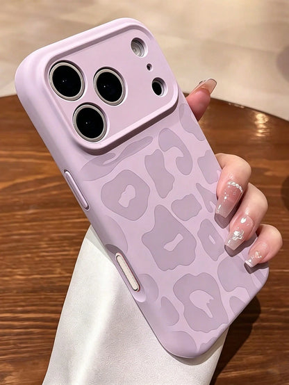 Fashionable Pink Leopard Print Phone Case Compatible With IPhone 17 Pro Max/17 Pro/17/16 Pro Max/16/16 Pro/15/15 Pro Max/15 Pro/11/12/13/14 Pro Max/12 Pro/12 Pro Max/13 Pro/13 Pro Max/14 Pro/14 Pro Ma