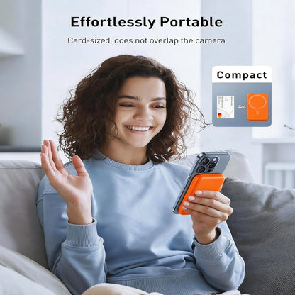 Fast Charging Magnetic Power Bank Portable Power Supply 5000mAh MagSafes Magnetic Wireless Power Bank With 20W Fast Charging, Ultra-Thin And Compact High-Speed Battery Pack, Strong Magnet For Easy Cha