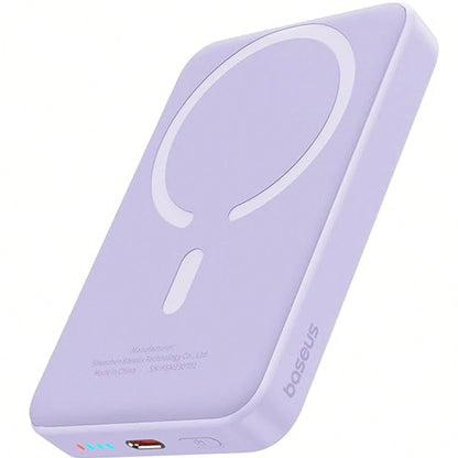 Fast Charging Magnetic Power Bank Portable Power Supply 5000mAh MagSafes Magnetic Wireless Power Bank With 20W Fast Charging, Ultra-Thin And Compact High-Speed Battery Pack, Strong Magnet For Easy Cha