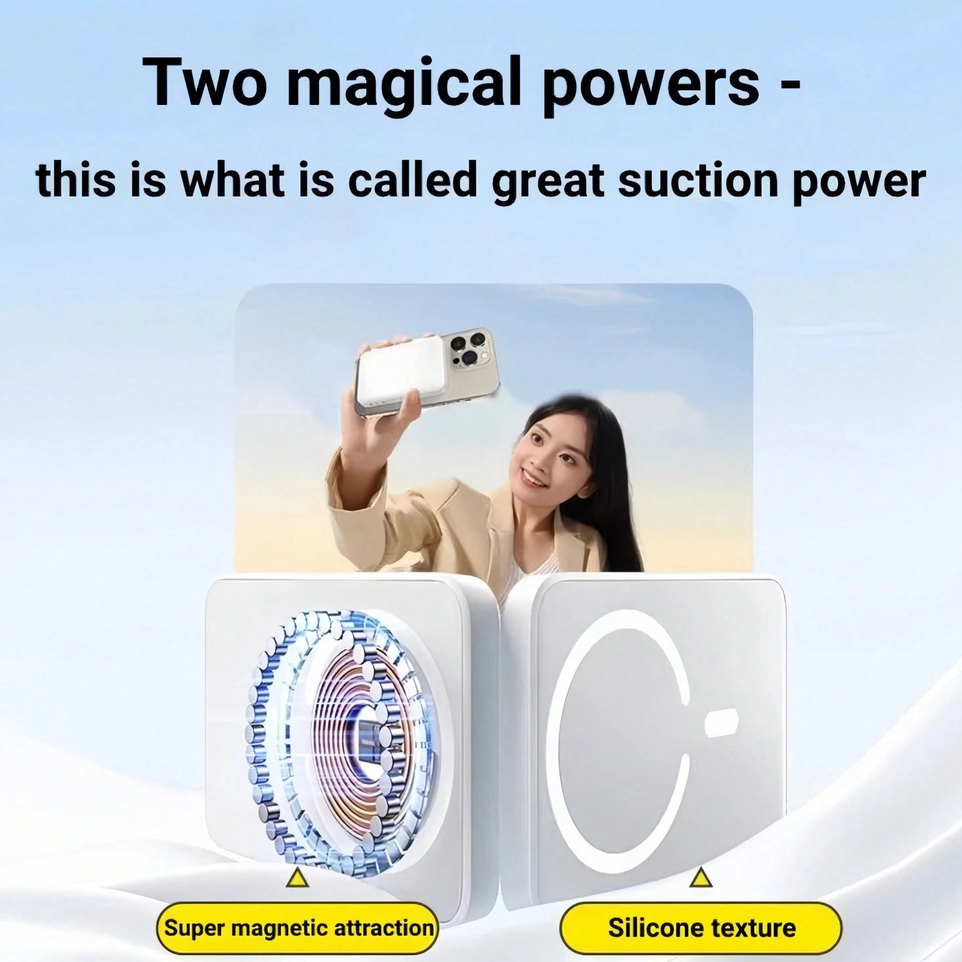 Fast Charging Magnetic Wireless Power Bank With MagSafe Ring Portable Charger, 5000mAh/10000mAh Power Bank For Phone 17/16/15/14/13/12, Battery Pack, Outdoor Travel Use, Graduation Gift, Memorial Day