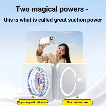 Fast Charging Magnetic Wireless Power Bank With MagSafe Ring Portable Charger, 5000mAh/10000mAh Power Bank For Phone 17/16/15/14/13/12, Battery Pack, Outdoor Travel Use, Graduation Gift, Memorial Day