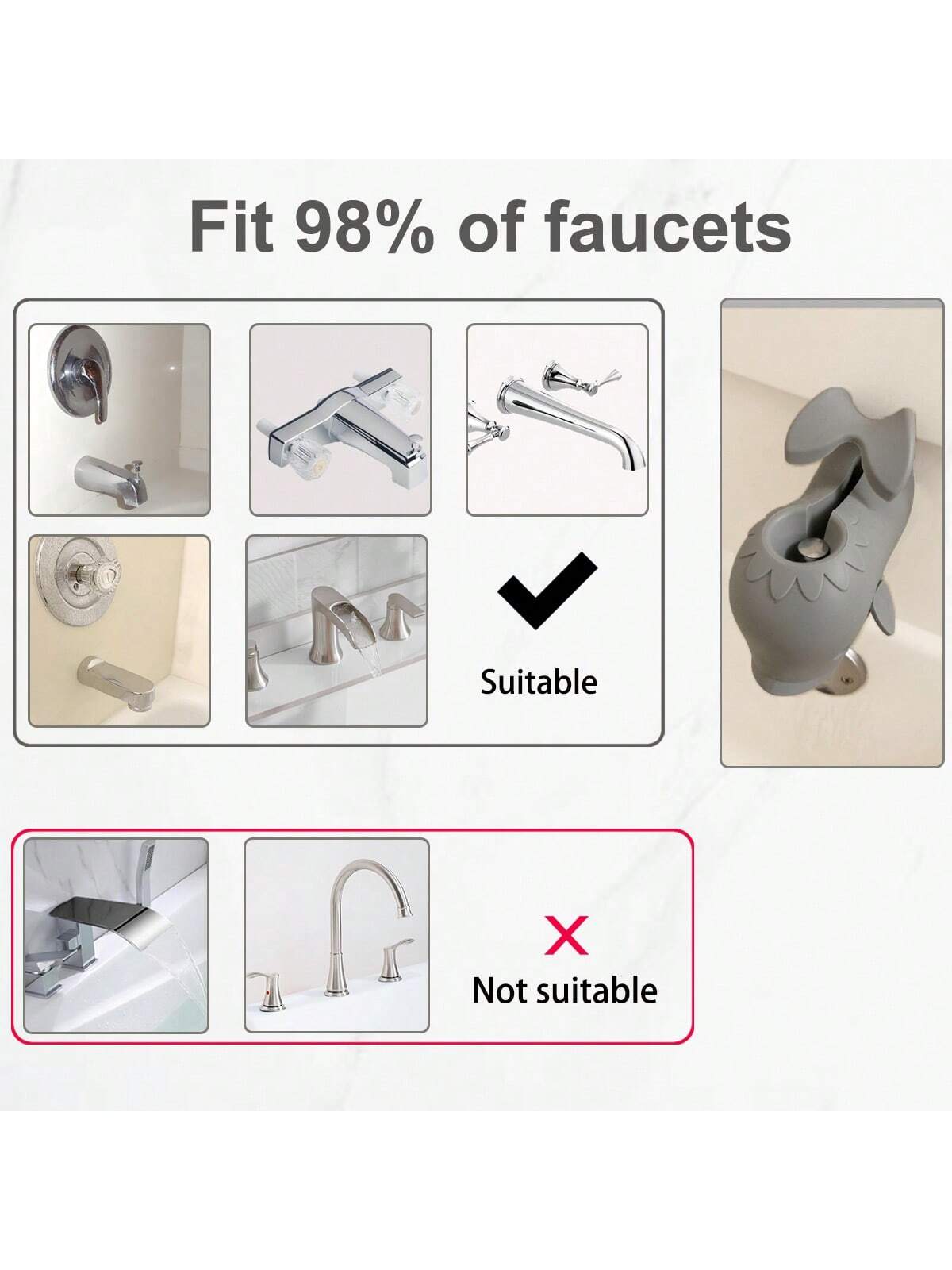 Faucet Extension Cover, Baby Bath Faucet Protector, Silicone Bathtub Faucet Cover For Infant And Toddler, Safety Protection Accessory