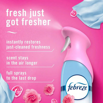 Febreze Air Mist, Air Freshener Spray, Odor Fighting Room Spray, Deodorizer For Home Bathroom Kitchen Office Apartment Dorm Room Classroom, Downy April Fresh Scent, 8.1oz (Pack Of 2): Everything Else