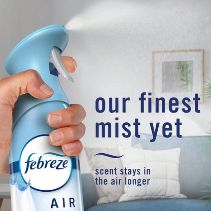 Febreze Air Mist, Air Freshener Spray, Odor Fighting Room Spray, Deodorizer For Home Bathroom Kitchen Office Apartment Dorm Room Classroom, Downy April Fresh Scent, 8.1oz (Pack Of 2): Everything Else