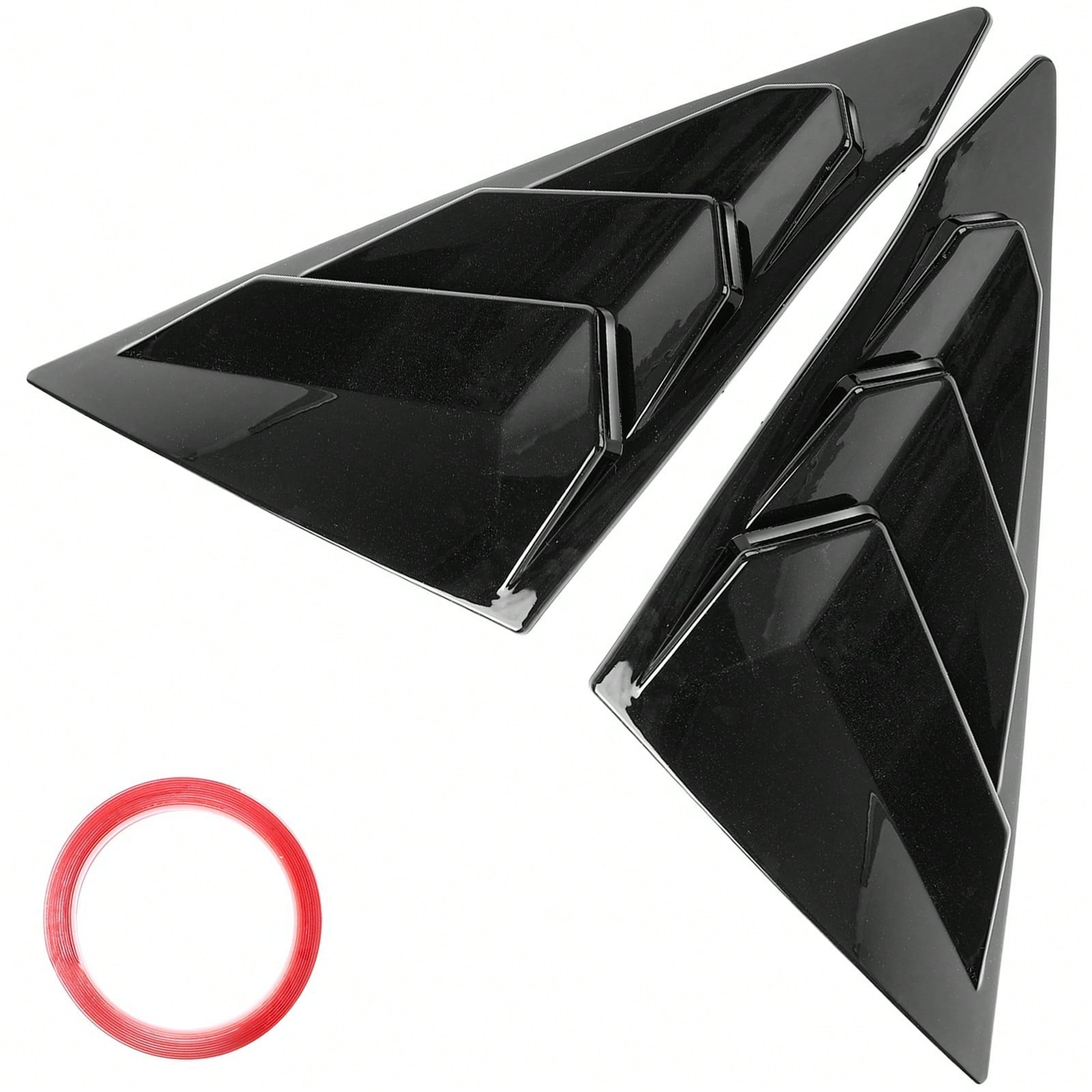 Fits 2022-2025 Civic 11th Sedan Side Window Louver Vent Gloss Black, Vehicle Accessory, Sleek Design, Durable Construction, Modern Vehicle Accessory, Sturdy Build