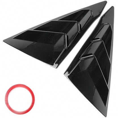Fits 2022-2025 Civic 11th Sedan Side Window Louver Vent Gloss Black, Vehicle Accessory, Sleek Design, Durable Construction, Modern Vehicle Accessory, Sturdy Build