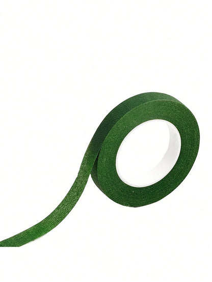 Floral Green Adhesive Tape, High Viscosity Packing Material For Bouquet, Gardening Green Cloth Tape, DIY Flower Stem Accessories