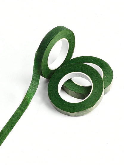 Floral Green Adhesive Tape, High Viscosity Packing Material For Bouquet, Gardening Green Cloth Tape, DIY Flower Stem Accessories