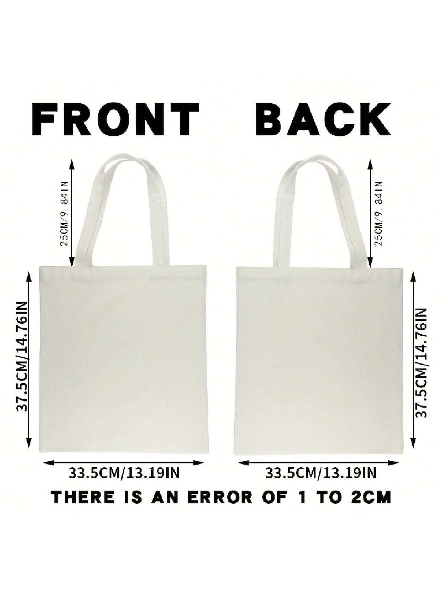 Flower Book Pattern Printed Casual Tote Bag Single Shoulder Shopping Bag Reusable Fashion Backpack Multifunctional Handbag Printed Shopping Bag