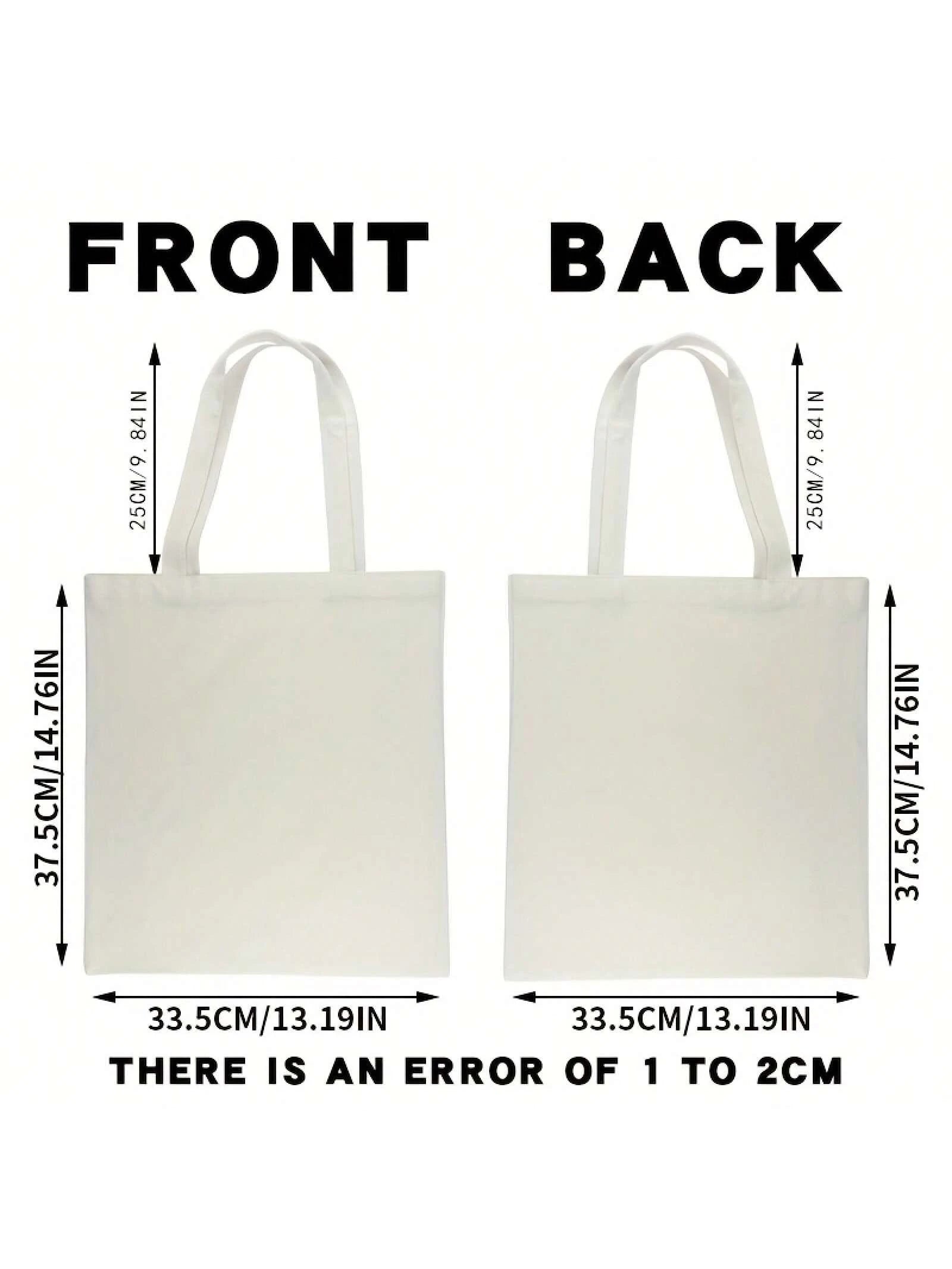 Flower Book Pattern Printed Casual Tote Bag Single Shoulder Shopping Bag Reusable Fashion Backpack Multifunctional Handbag Printed Shopping Bag