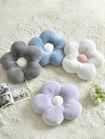 Flower Cushion, Soft Floral Lumbar Pillow, Sofa Chair Bed Home Decor, Bedroom Living Room Floral Cushion, Spring, Wedding Chronicle Furniture Decorative Pillow