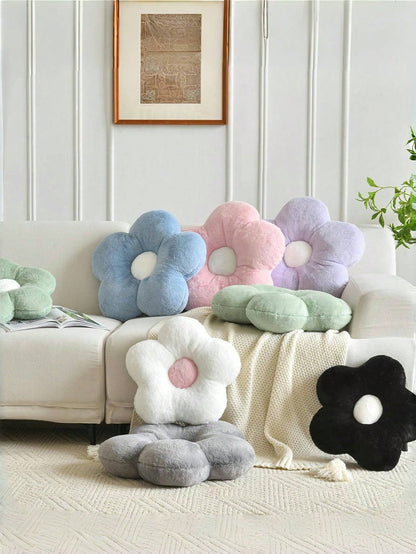 Flower Cushion, Soft Floral Lumbar Pillow, Sofa Chair Bed Home Decor, Bedroom Living Room Floral Cushion, Spring, Wedding Chronicle Furniture Decorative Pillow
