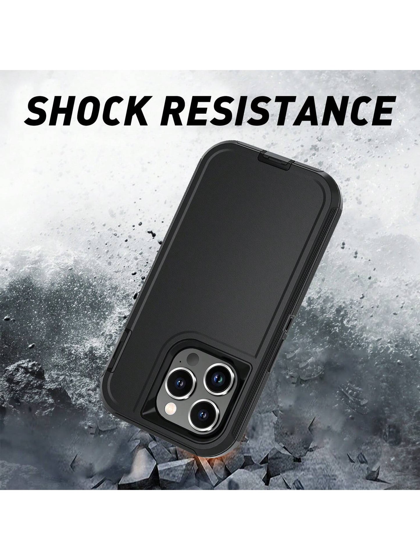 FOGEEK Shockproof Military Grade Shockproof Military-Grade Anti-Fall Shockproof Heavy Duty Protective Case (3-In-1) [Shock-Proof] [Anti-Fall] [Anti-Slip] Multilayer Protection Phone Case Waterproof Sc