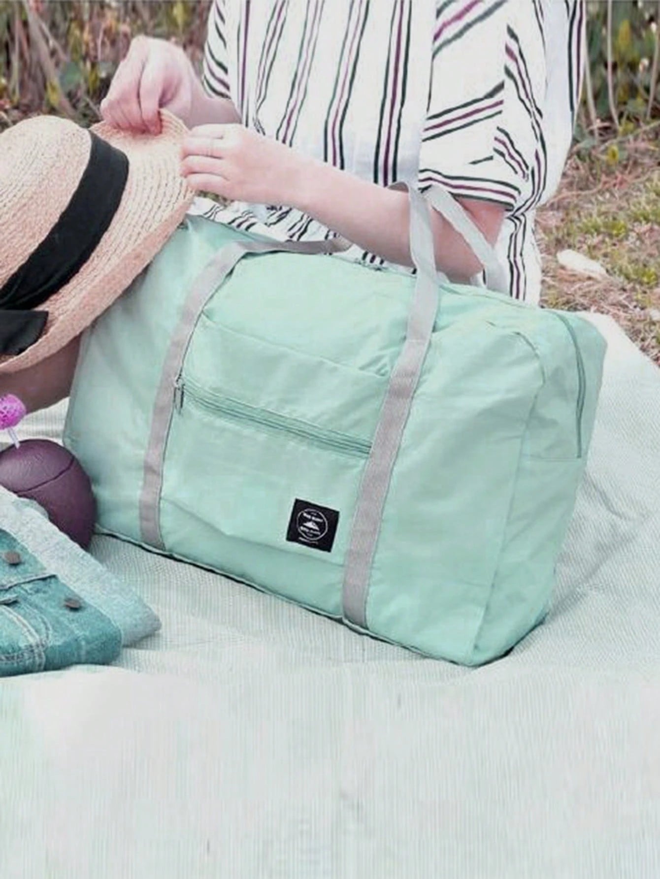 Foldable Large Capacity Travel Organizer Bag, Unisex Waterproof Packing Cubes, Luggage Bag, Overnight Bag, Carry-On Bag, Gym Bag, Work Bag, School Supplies, Weekend Travel Bag, Holiday Outdoor Bag, Bu