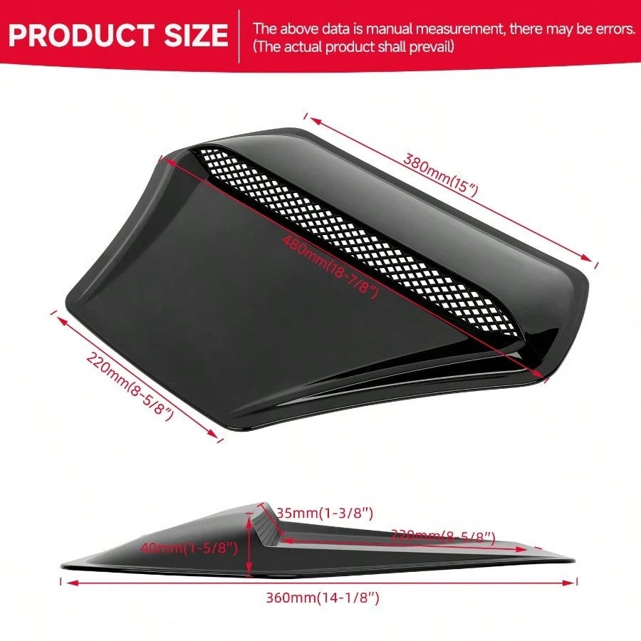 For Nissan 350Z 370Z 2009-2021 Car Air Flow Intake Hood Bonnet Scoop Vent Cover