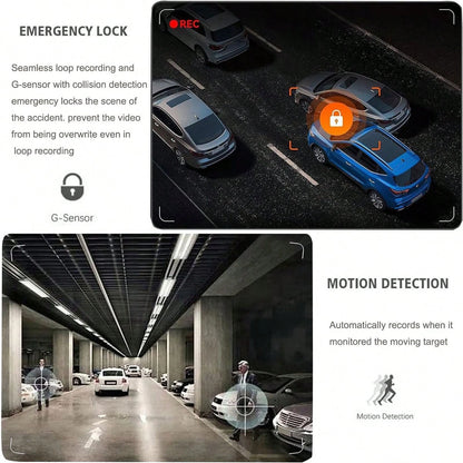 Four-Camera Car Dash Cam- 1080P Front, 720P Front And Rear, Full Car Loop Recording, Supports HD Night Vision, Wide Dynamic Imaging Technology, Reversing Image, A Common Accessory Gift For Driving