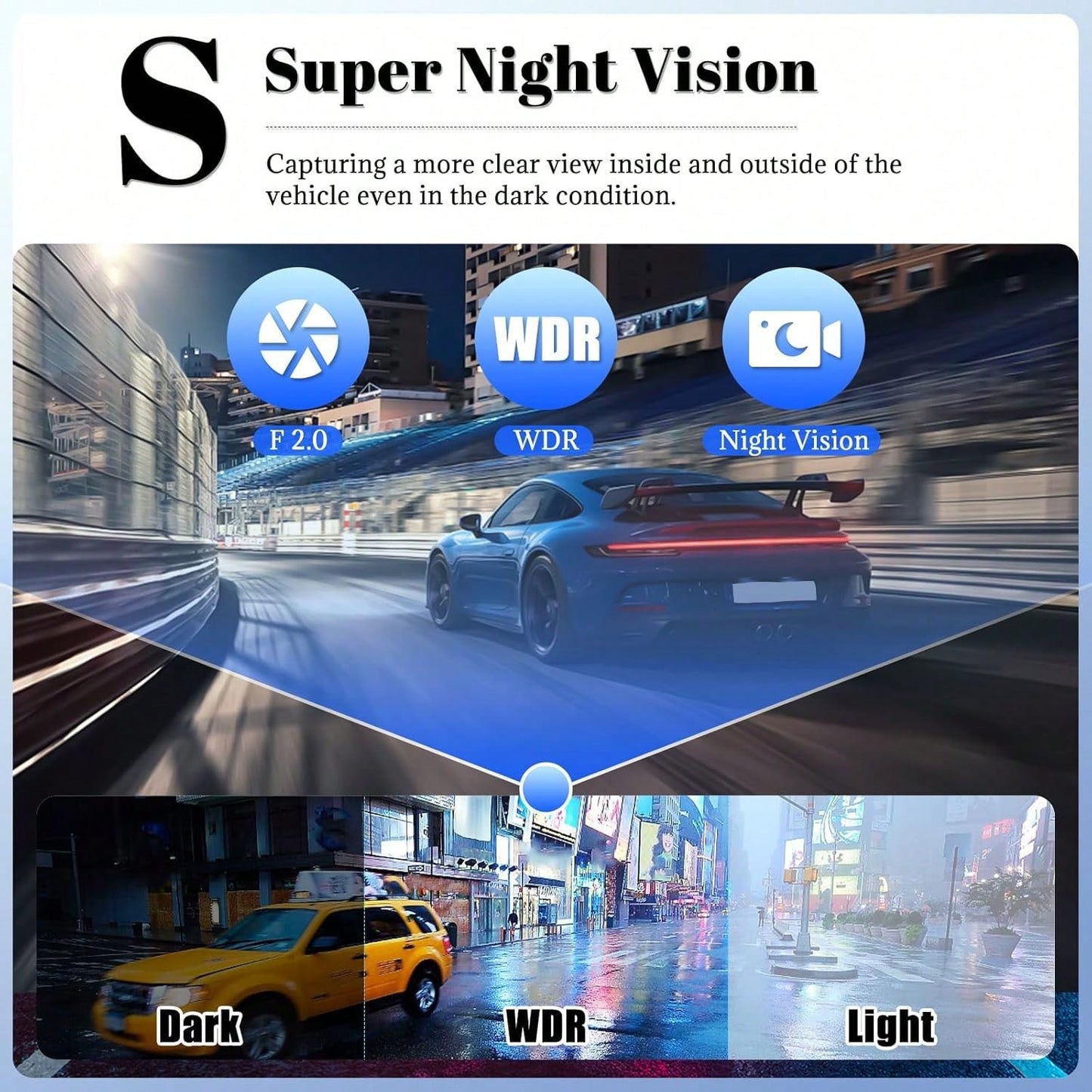 Four-Camera Car Dash Cam- 1080P Front, 720P Front And Rear, Full Car Loop Recording, Supports HD Night Vision, Wide Dynamic Imaging Technology, Reversing Image, A Common Accessory Gift For Driving