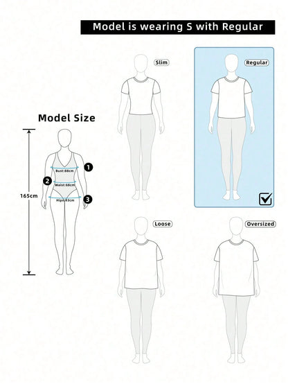 Franclia Casual Versatile Solid Color Pleated Fitted Short Sleeve White T-Shirt For Women