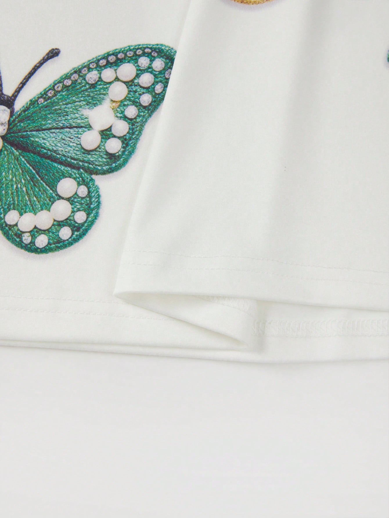 Franclia Women's White Printed Digital Print Back Lace-Up Back Tie Elegant Vacation Casual Versatile New 2026 Summer Dress Short Bodycon Sexy Butterfly Pattern Home Beach Sand Dating Garden