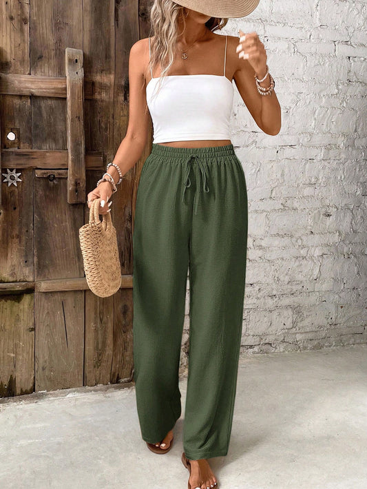 Frenchy Women's Casual Solid Color Pants