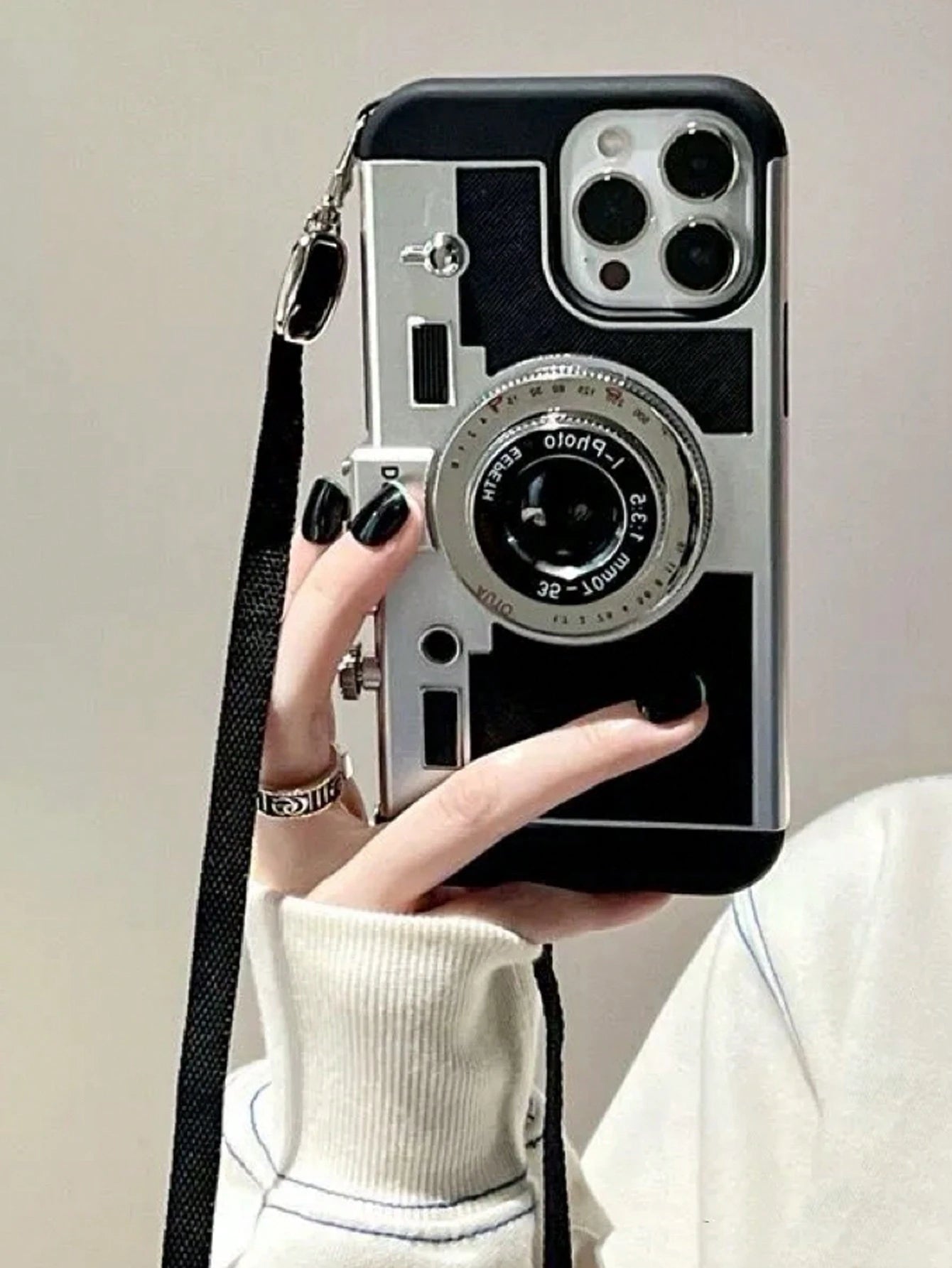 Funny Crossbody 3d Camera Shaped Phone Case Compatible With 14 Pro Max, Comptible With 13 With Lanyard, Comptible With 11/12/X/Xs/Xr/Xs Max Waterproof Shockproof Anti-Fall Scratch Resistant, Birthday