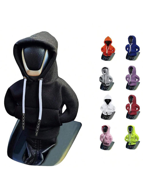 Gear Shift Hoodie, Universal Shift Knob Cover, 4.7 Inch Car Shifter Funny Sweater Hoodie For Gearshift, Automotive Interior Accessories, Polyester