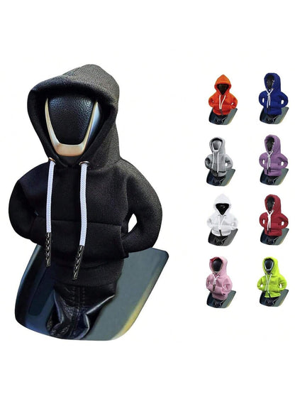 Gear Shift Hoodie, Universal Shift Knob Cover, 4.7 Inch Car Shifter Funny Sweater Hoodie For Gearshift, Automotive Interior Accessories, Polyester