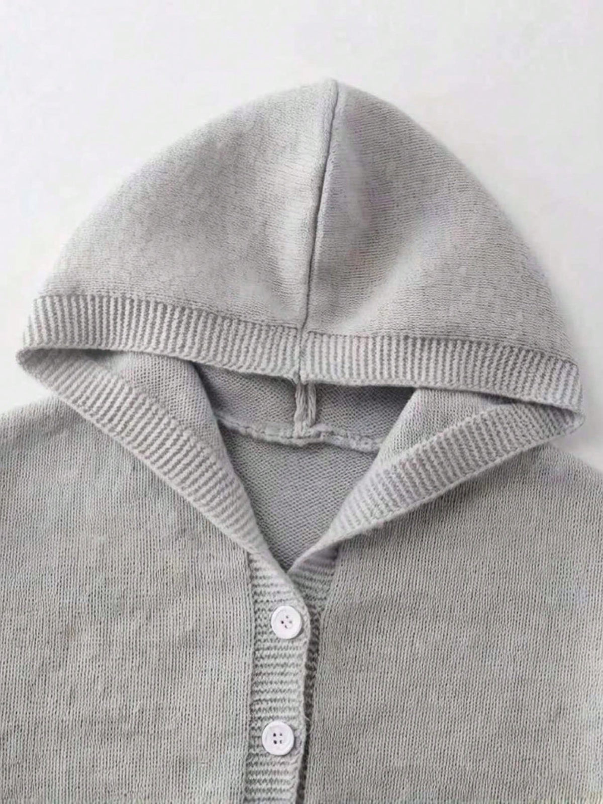 Genkimix Kids Girls' Fashion Casual Fresh Short Solid Color Autumn/Winter Hooded Knit Cardigan Sweater