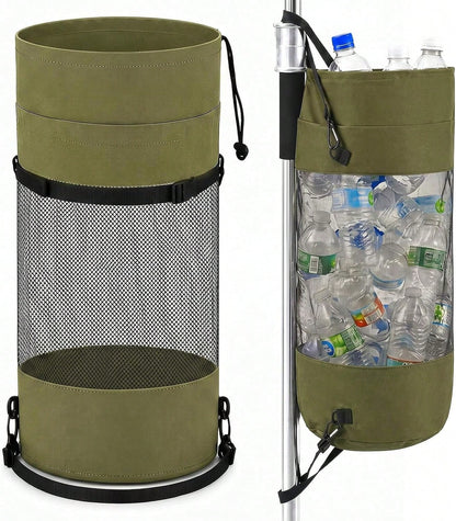 Gersoniel Portable Boat Trash Bags Boat Accessories Container Outdoor Medium Hoop Mesh Trash Bags Reusable Garbage Container Cabin Storage For Men
