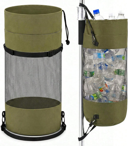 Gersoniel Portable Boat Trash Bags Boat Accessories Container Outdoor Medium Hoop Mesh Trash Bags Reusable Garbage Container Cabin Storage For Men