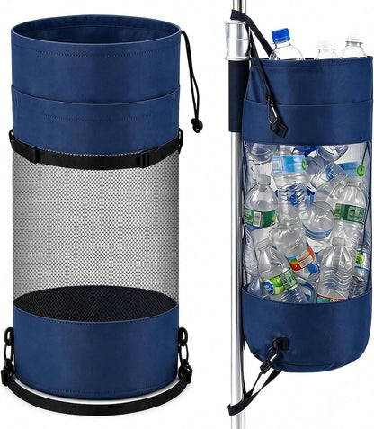 Gersoniel Portable Boat Trash Bags Boat Accessories Container Outdoor Medium Hoop Mesh Trash Bags Reusable Garbage Container Cabin Storage For Men
