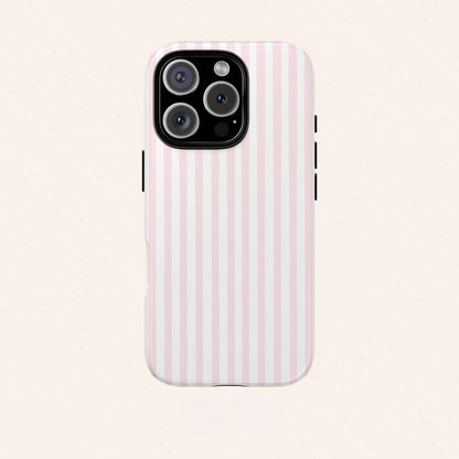 GIIPPA Pink & White Striped Phone Case, Compatible With IPhone 17/16/15/14/13/12/11 Pro Max