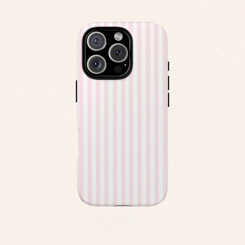 GIIPPA Pink & White Striped Phone Case, Compatible With IPhone 17/16/15/14/13/12/11 Pro Max