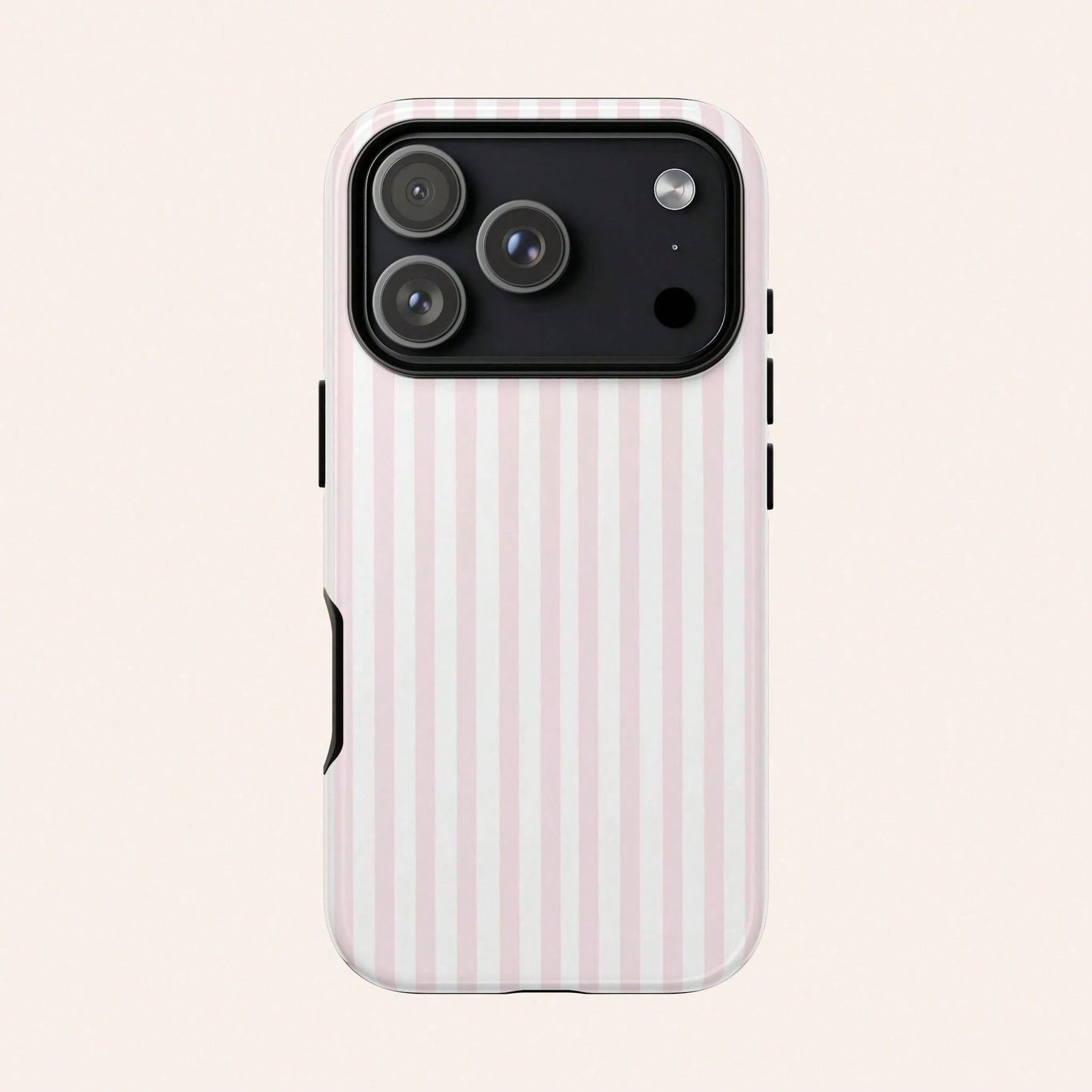 GIIPPA Pink & White Striped Phone Case, Compatible With IPhone 17/16/15/14/13/12/11 Pro Max
