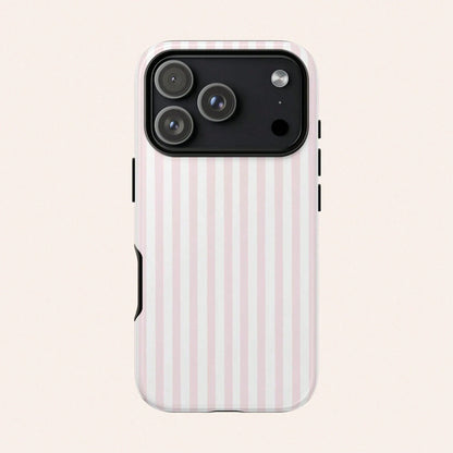 GIIPPA Pink & White Striped Phone Case, Compatible With IPhone 17/16/15/14/13/12/11 Pro Max
