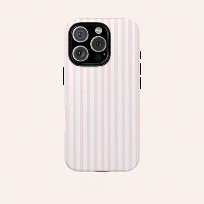 GIIPPA Pink & White Striped Phone Case, Compatible With IPhone 17/16/15/14/13/12/11 Pro Max
