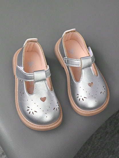 Girls' Loafer T-Strap Shoes 2025 Spring/Autumn New Style Little Girls Baby Children Princess Shoes Soft Sole Anti-Slip Breathable Shoes Mary Jane Shoes