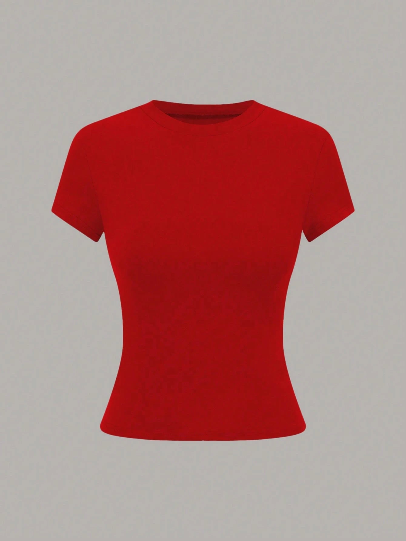 GlowEve Women Solid Color Crew Neck Short Sleeve Casual Versatile T-Shirt