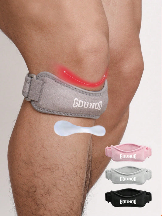 GOUNOD Support Strap Or Men & Women Knee Sleeve, Adjustable Knee Strap For Running, Sports, Basketball, Tennis