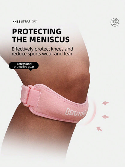 GOUNOD Support Strap Or Men & Women Knee Sleeve, Adjustable Knee Strap For Running, Sports, Basketball, Tennis