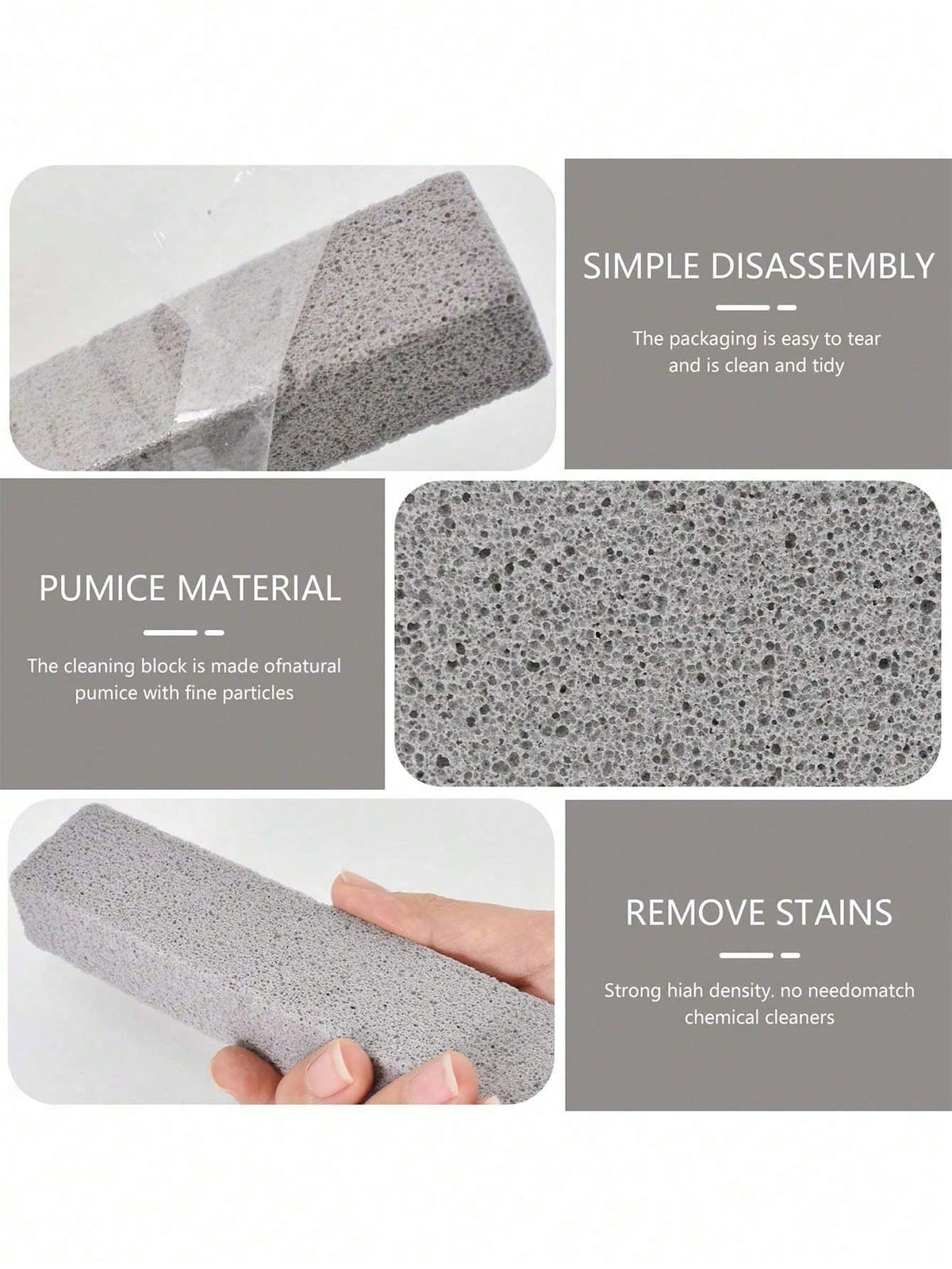Grill Cleaning Brick, Pumice Stone Grill Cleaner, Stone Cleaning Block, BBQ Cleaning Brush, Suitable For Camping Grill Grate BBQ Dirt Removal Burnt Stains Iron Plate Cleaning, This Product Is A Consum