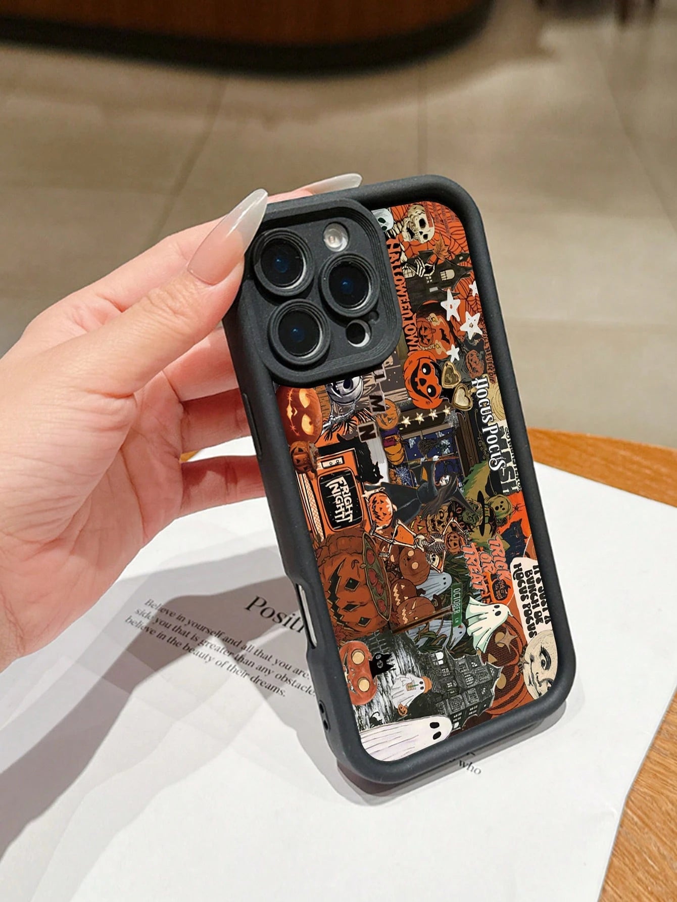 Halloween ArtFull Coverage Anti-Slip Shockproof TPU Phone Case, Simple And Fashionable, Compatible With IPhone 16/15/14/13/12/11 Pro Max/Pro/X/Xmax And All Galaxy Series, Hot Selling Item, Perfect Hal